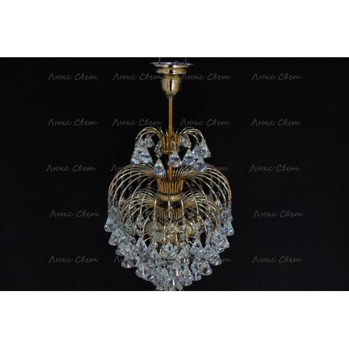 Люстра Хрустальные брызги с подвесом конус 40 мм в Ижевске Гусь Хрустальный