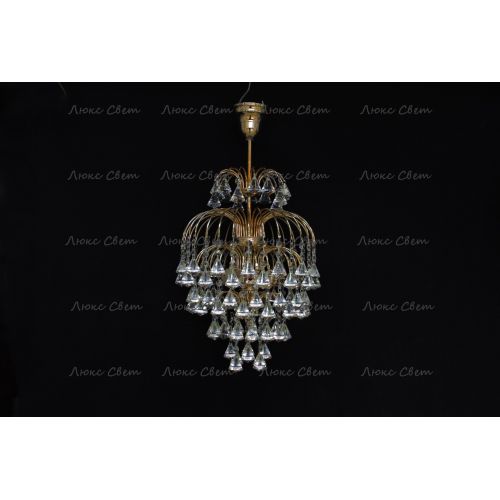 Люстра Хрустальные брызги с подвесом конус 40 мм в Ижевске Гусь Хрустальный