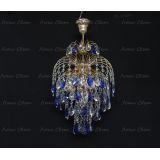 Люстра Хрустальные брызги с подвесом журавлик синий в Ижевске