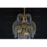 Люстра Хрустальные брызги с подвесом журавлик синий в Ижевске