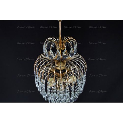 Люстра Хрустальные Брызги с подвесом журавлик в Ижевске Гусь Хрустальный