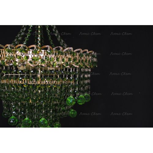 Люстра Натали Софья зеленая в Ижевске Гусь Хрустальный
