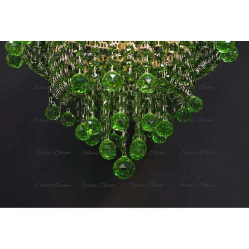 Люстра Натали Софья зеленая в Ижевске Гусь Хрустальный