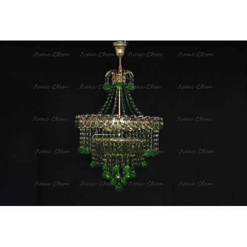Люстра Натали Софья зеленая в Ижевске Гусь Хрустальный