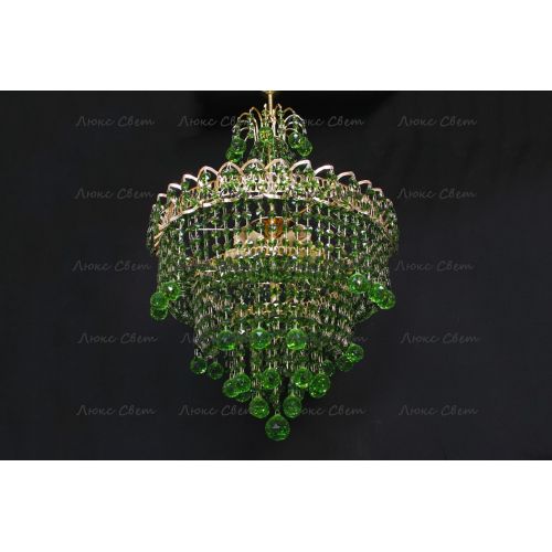 Люстра Натали Софья зеленая в Ижевске Гусь Хрустальный