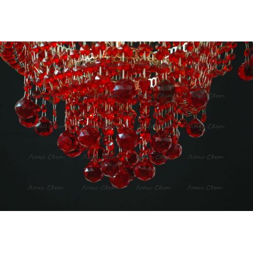 Люстра Натали Софья красная  в Ижевске Гусь Хрустальный