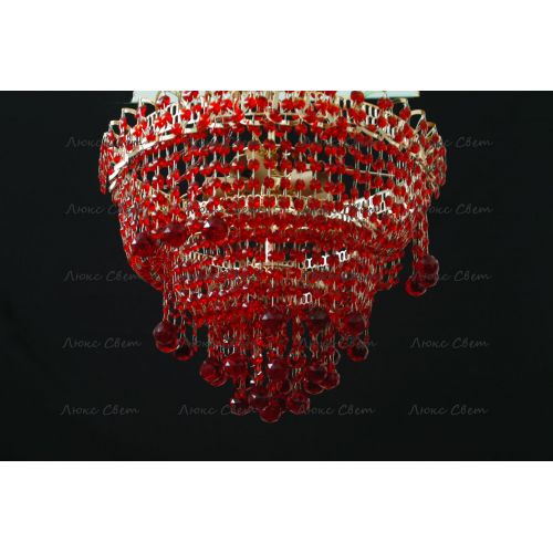 Люстра Натали Софья красная  в Ижевске Гусь Хрустальный
