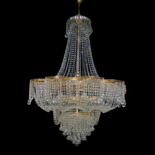 Люстра Лотос с подвесом диаметр 1000 мм высота1500 мм в Ижевске Гусь Хрустальный