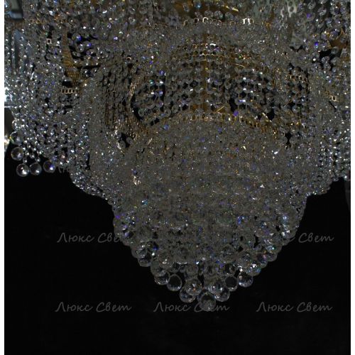 Люстра Лотос с подвесом диаметр 1000 мм высота1500 мм в Ижевске Гусь Хрустальный