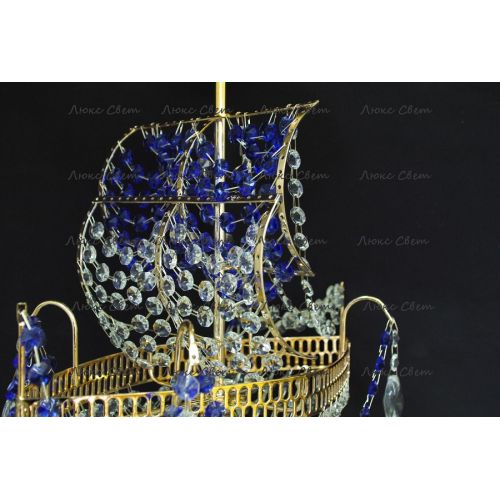 Люстра Корвет 1 ламповый синий в Ижевске Гусь Хрустальный