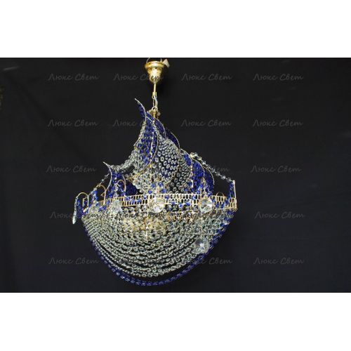 Люстра Корвет синий в Ижевске Гусь Хрустальный