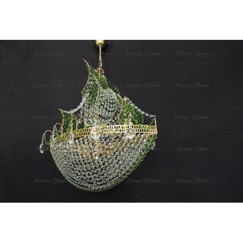 Люстра Корвет зеленый в Ижевске Гусь Хрустальный
