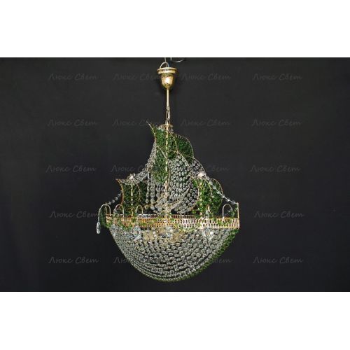 Люстра Корвет зеленый в Ижевске Гусь Хрустальный