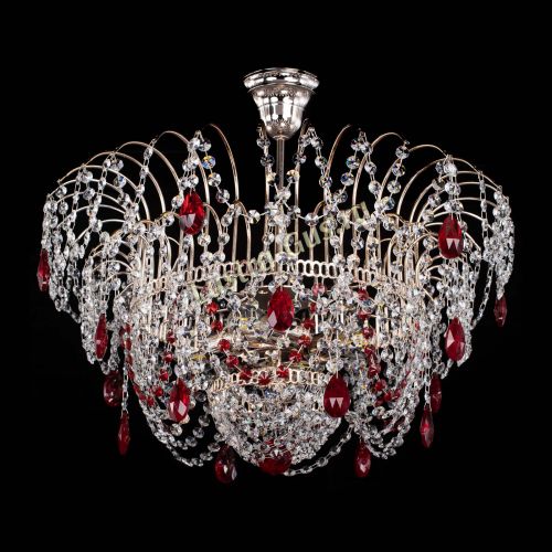 Люстра Агата № 2 - 4 лампы Красная в Ижевске Гусь Хрустальный