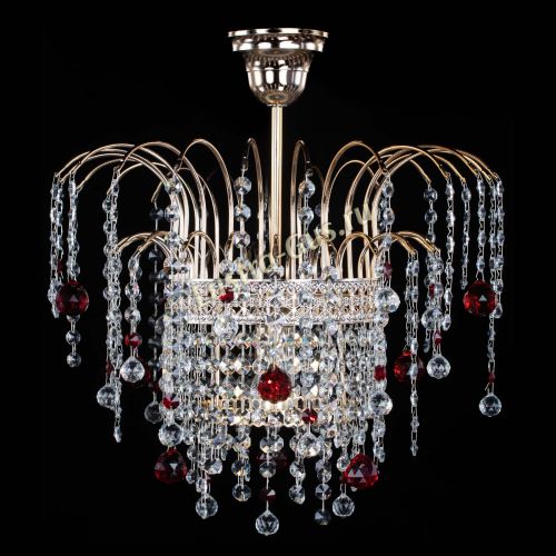 Люстра Агата Венеция №1 красная в Ижевске Гусь Хрустальный