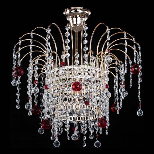 Люстра Агата Венеция №1 красная в Ижевске Гусь Хрустальный