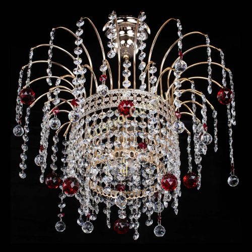 Люстра Агата Венеция №1 красная в Ижевске Гусь Хрустальный