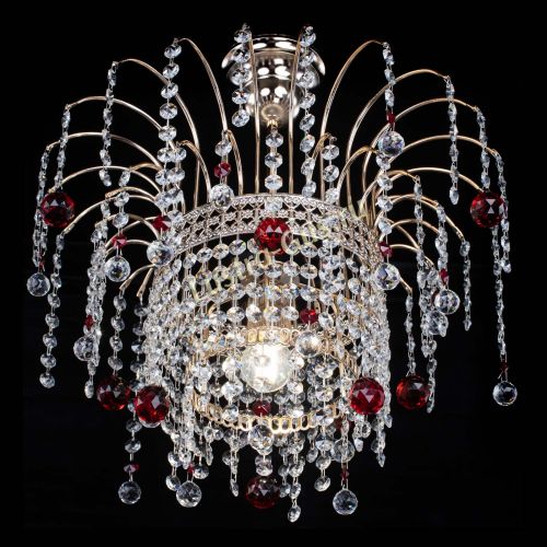 Люстра Агата Венеция №1 красная в Ижевске Гусь Хрустальный