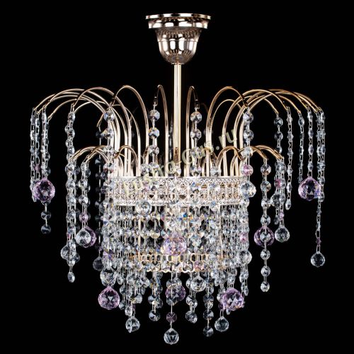 Люстра Агата Венеция №1 розовая в Ижевске Гусь Хрустальный