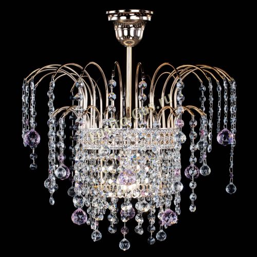 Люстра Агата Венеция №1 розовая в Ижевске Гусь Хрустальный