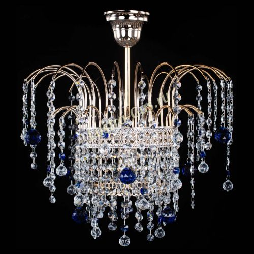 Люстра Агата Венеция №1 синяя в Ижевске Гусь Хрустальный