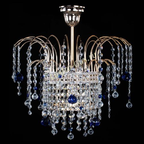 Люстра Агата Венеция №1 синяя в Ижевске Гусь Хрустальный