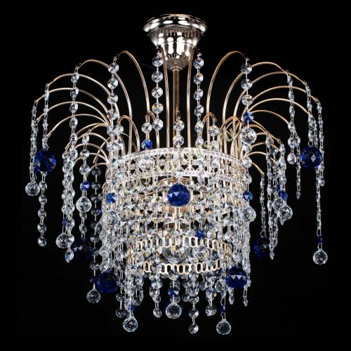 Люстра Агата Венеция №1 синяя в Ижевске Гусь Хрустальный