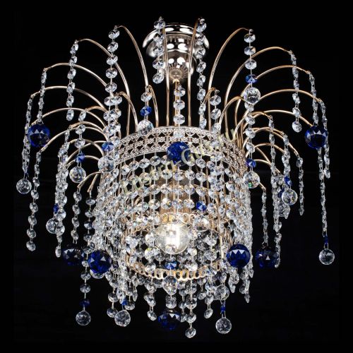 Люстра Агата Венеция №1 синяя в Ижевске Гусь Хрустальный