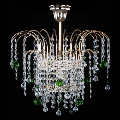 Люстра Агата Венеция №1 зеленая в Ижевске Гусь Хрустальный
