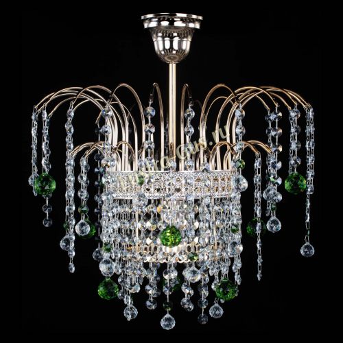 Люстра Агата Венеция №1 зеленая в Ижевске Гусь Хрустальный