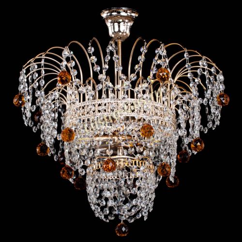 Люстра Агата Венеция №2 - 3 лампы чайная в Ижевске Гусь Хрустальный