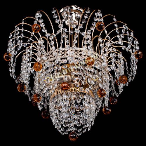 Люстра Агата Венеция №2 - 3 лампы чайная в Ижевске Гусь Хрустальный