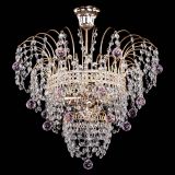 Люстра Агата Венеция №2 - 3 лампы розовая в Ижевске