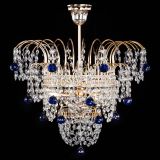 Люстра Агата Венеция №2 - 3 лампы синяя в Ижевске