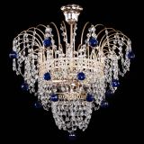 Люстра Агата Венеция №2 - 3 лампы синяя в Ижевске