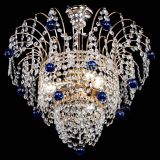 Люстра Агата Венеция №2 - 3 лампы синяя в Ижевске