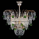 Люстра Агата Венеция №2 - 3 лампы зеленая в Ижевске