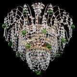 Люстра Агата Венеция №2 - 3 лампы зеленая в Ижевске