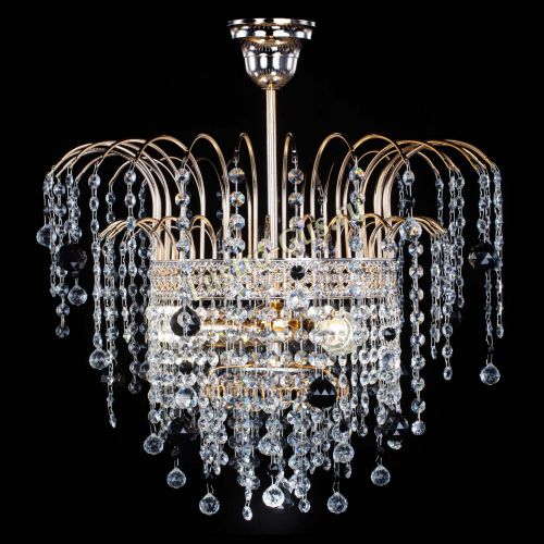 Люстра Агата Венеция №3 черная в Ижевске Гусь Хрустальный