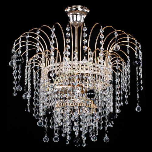 Люстра Агата Венеция №3 черная в Ижевске Гусь Хрустальный