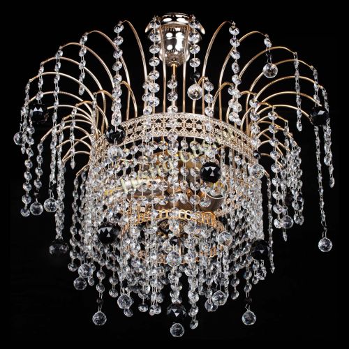 Люстра Агата Венеция №3 черная в Ижевске Гусь Хрустальный