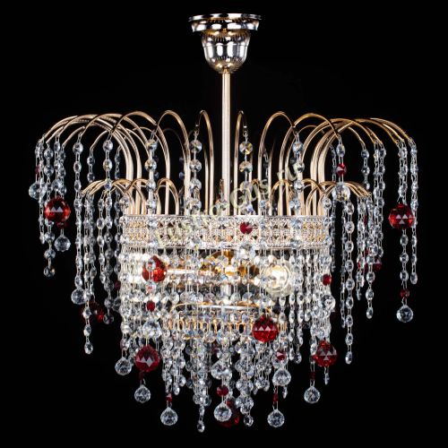 Люстра Агата Венеция №3 красная в Ижевске Гусь Хрустальный
