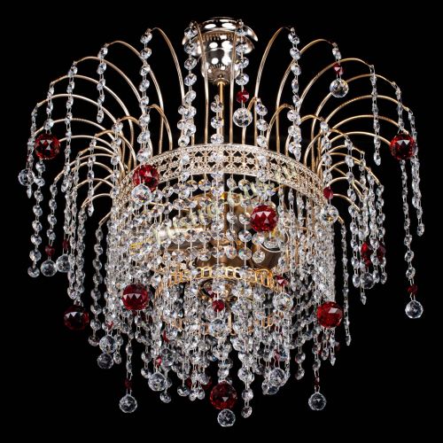Люстра Агата Венеция №3 красная в Ижевске Гусь Хрустальный