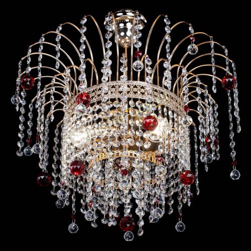 Люстра Агата Венеция №3 красная в Ижевске Гусь Хрустальный