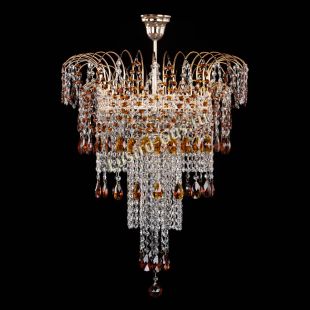 Люстра хрустальная Агата Венеция №4 длинная Чайная