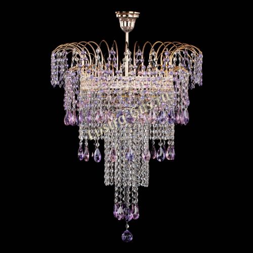 Люстра Агата Венеция №4 длинная Разноцветная в Ижевске Гусь Хрустальный