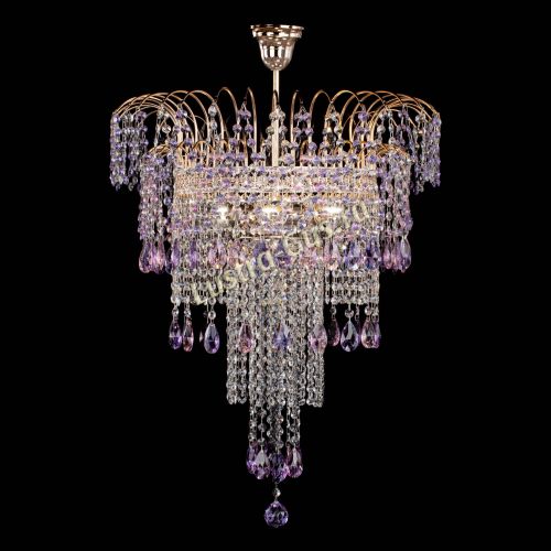 Люстра Агата Венеция №4 длинная Разноцветная в Ижевске Гусь Хрустальный