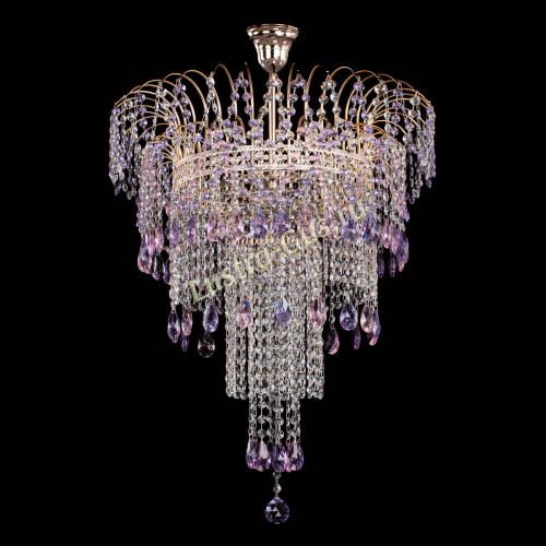 Люстра Агата Венеция №4 длинная Разноцветная в Ижевске Гусь Хрустальный