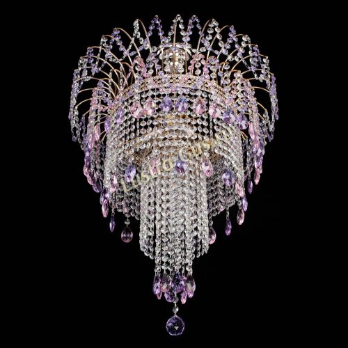 Люстра Агата Венеция №4 длинная Разноцветная в Ижевске Гусь Хрустальный