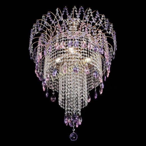 Люстра Агата Венеция №4 длинная Разноцветная в Ижевске Гусь Хрустальный